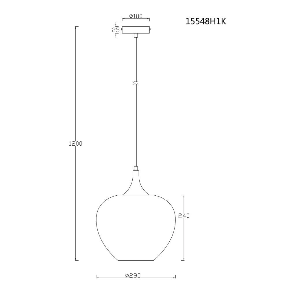 Anthracite pendant lamp Maxy with white glass Ø 29cm Globo 9007371447176