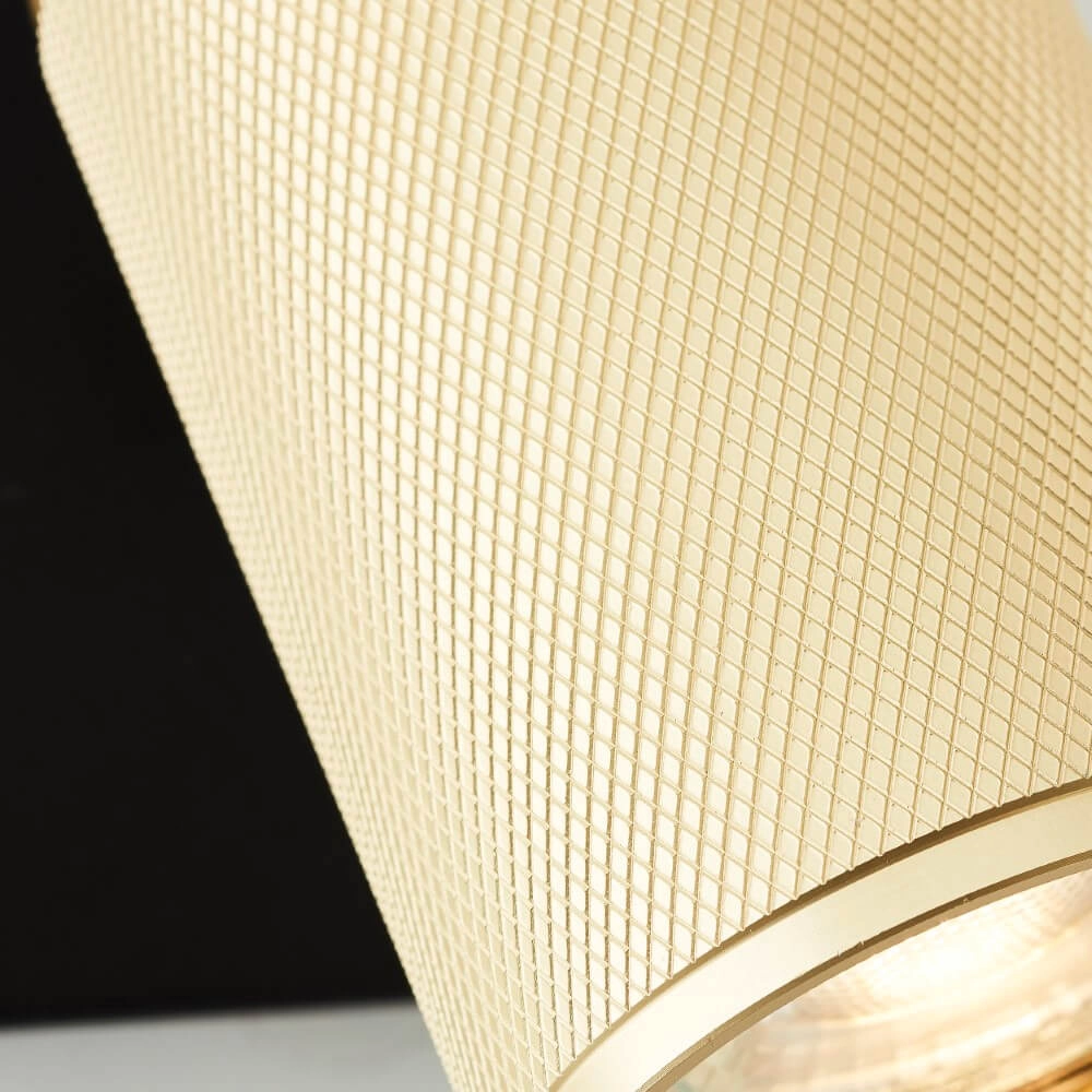 Surface-mounted spot Marty black with gold Brilliant 4004353424373