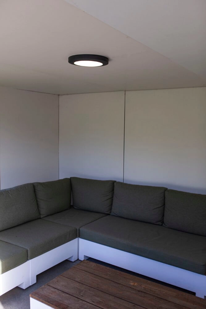 Round ceiling lamp Kayah black Lutec 6939412014845
