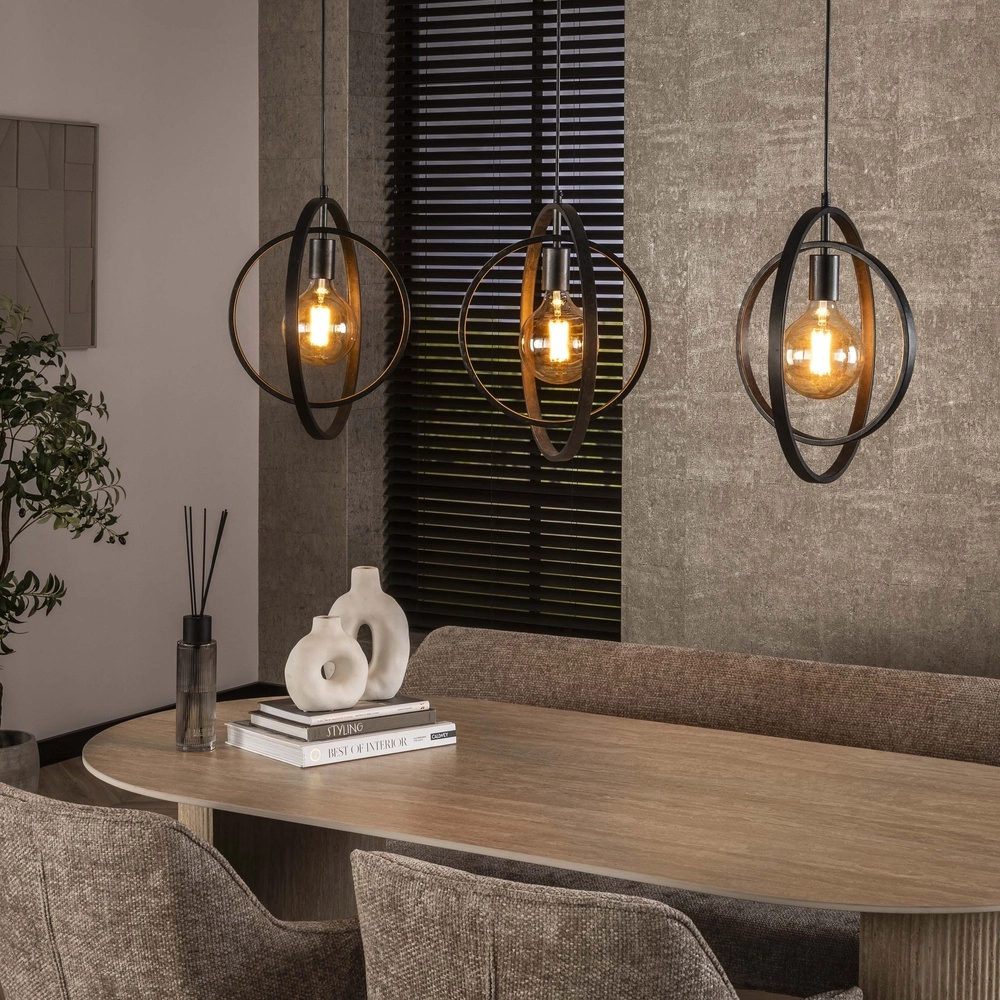 Dining table pendant lamp Turn 3L - Ø 40cm - charcoal