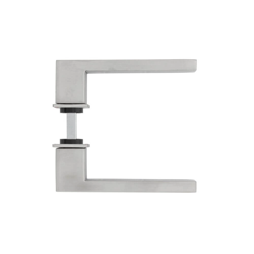 Tight door handle Amsterdam with small rosette stainless steel Intersteel 8714186561751