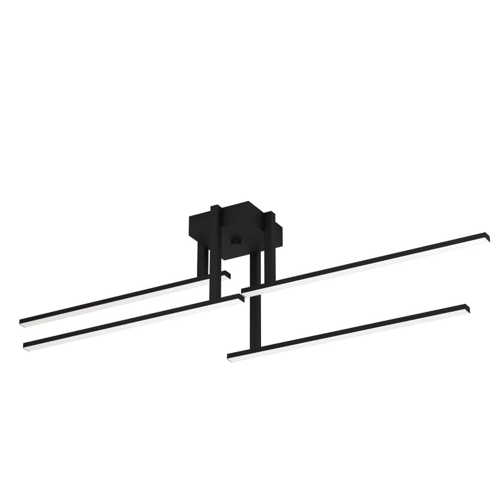 Black ceiling lamp Ipolitto led