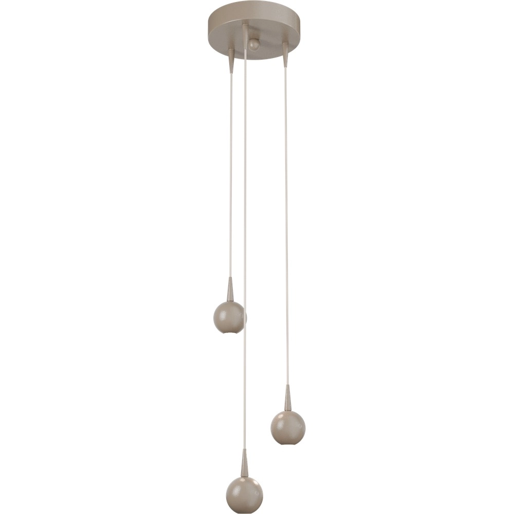 3-light pendant lamp Talana beige terra Ø 17cm DTW