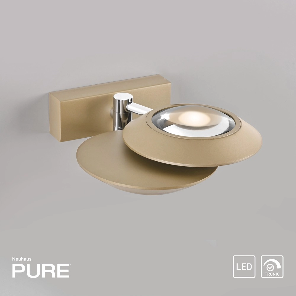 2L led wall light Pure Oculis Bronce Paul Neuhaus 4012248397039