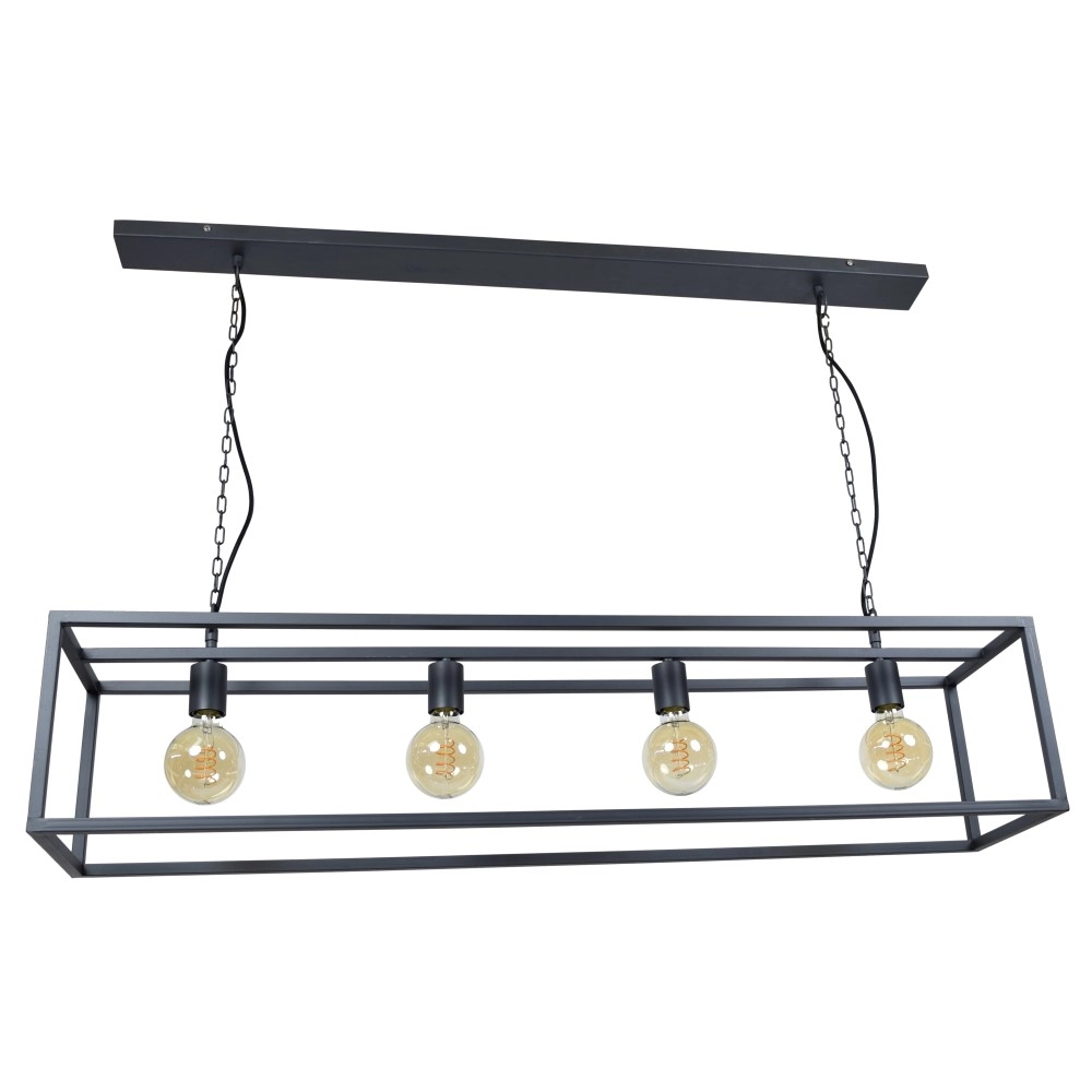 Pendant lamp Frame 4-light black