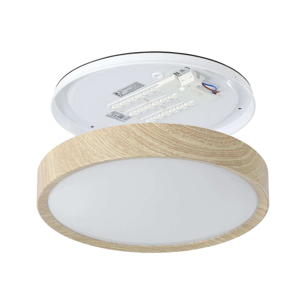 Led ceiling light Musurita wood look - Ø 34cm Eglo 9008606304318