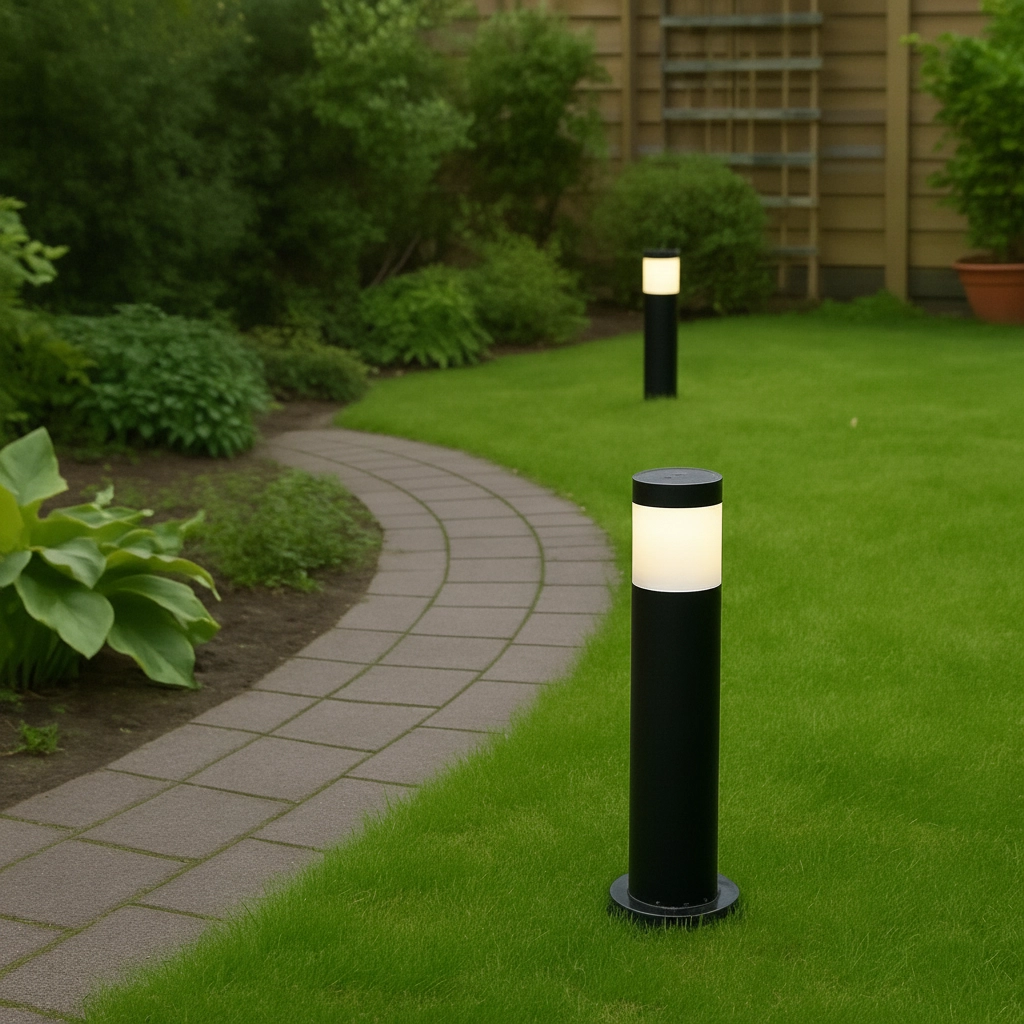 Standing outdoor lamp black Manila 45cm - black