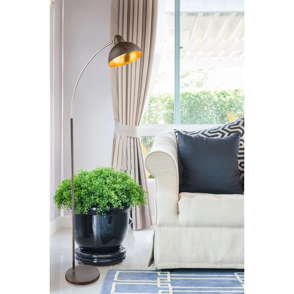 Floor lamp Anita rust brown Globo 9007371360383