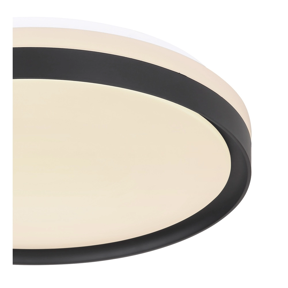 Ceiling light Sonny black with white Ø 39cm Globo 9007371424832