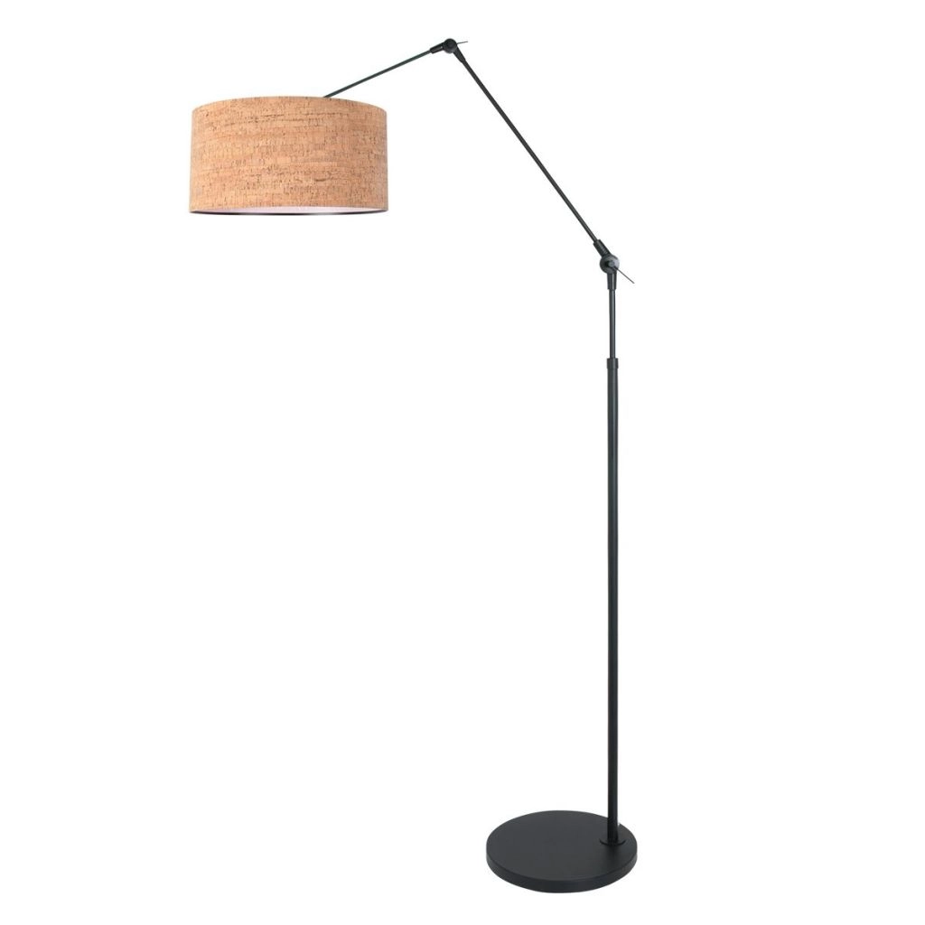 Black floor lamp Prestige Chic with cork cap Ø40cm Steinhauer 8712746180527