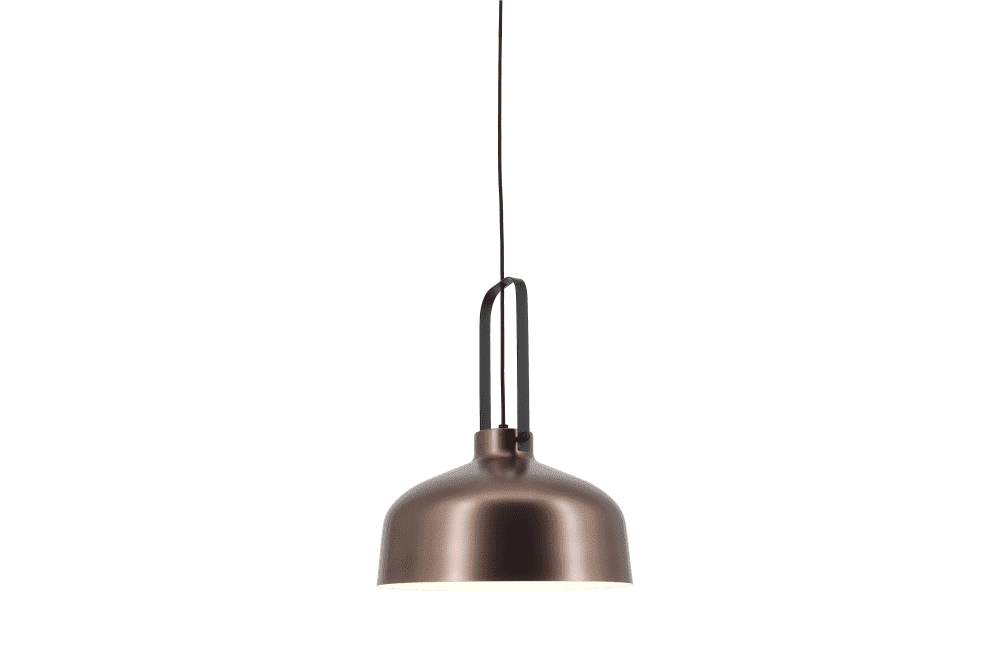 Red copper hanging lamp Mendoza Ø 37.5 cm