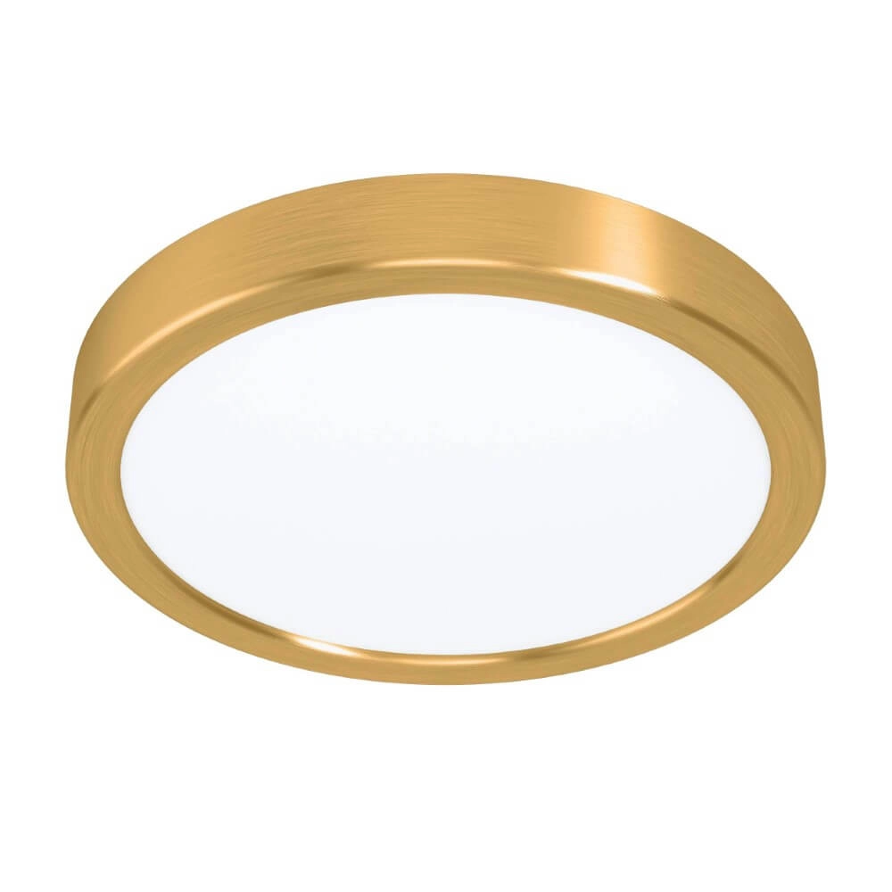 Brass ceiling lamp Fueva 5 Ø 21cm