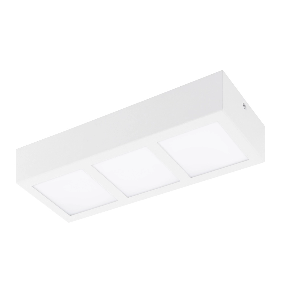 Modern ceiling lamp Colegio rectangle white