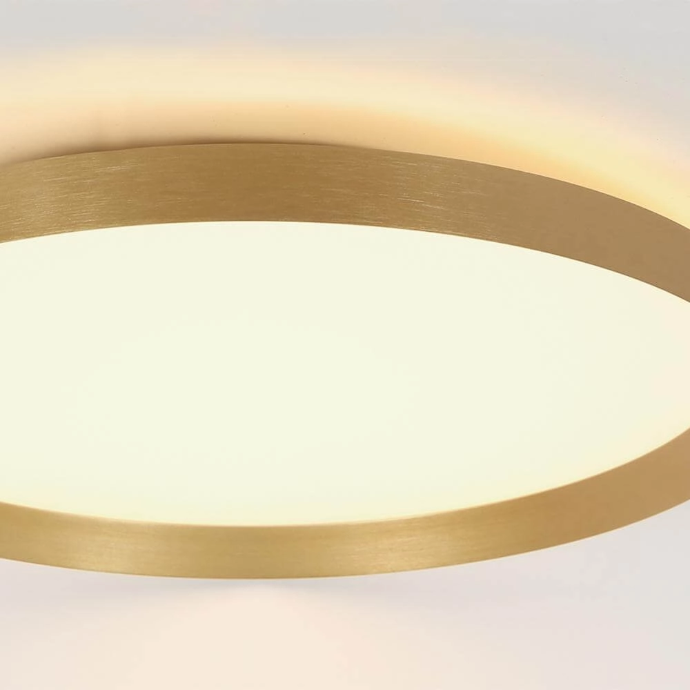 Sleek ceiling lamp Flady gold Ø 50cm Steinhauer 8712746171853