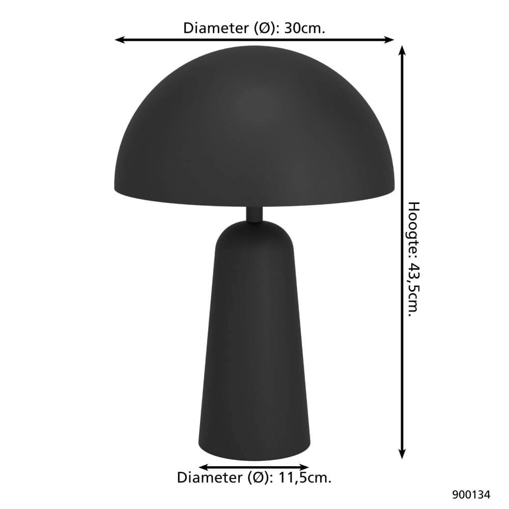 Black table lamp Aranzola Eglo 9008606240012