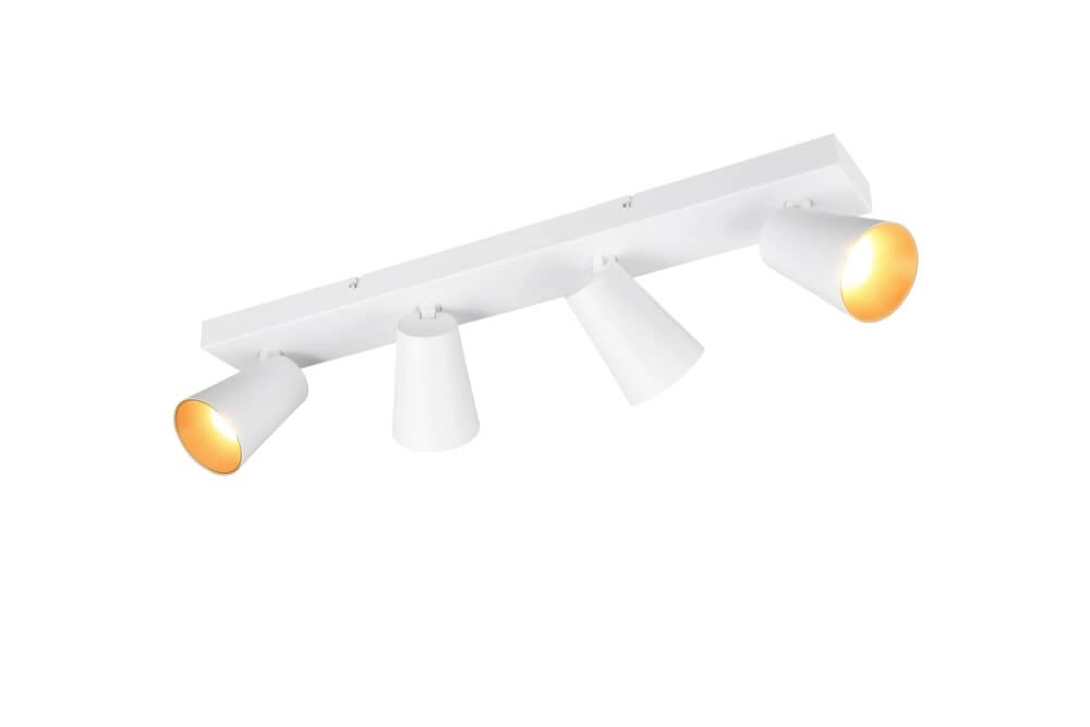 4-light surface-mounted spotlight Sharp white