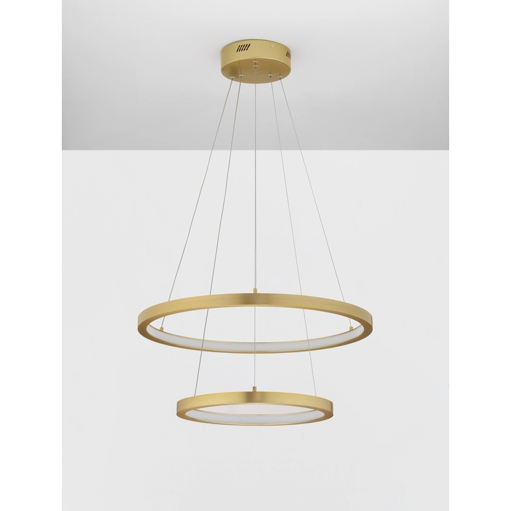 Golden pendant lamp Empatia Design double Lyora 5212017442703