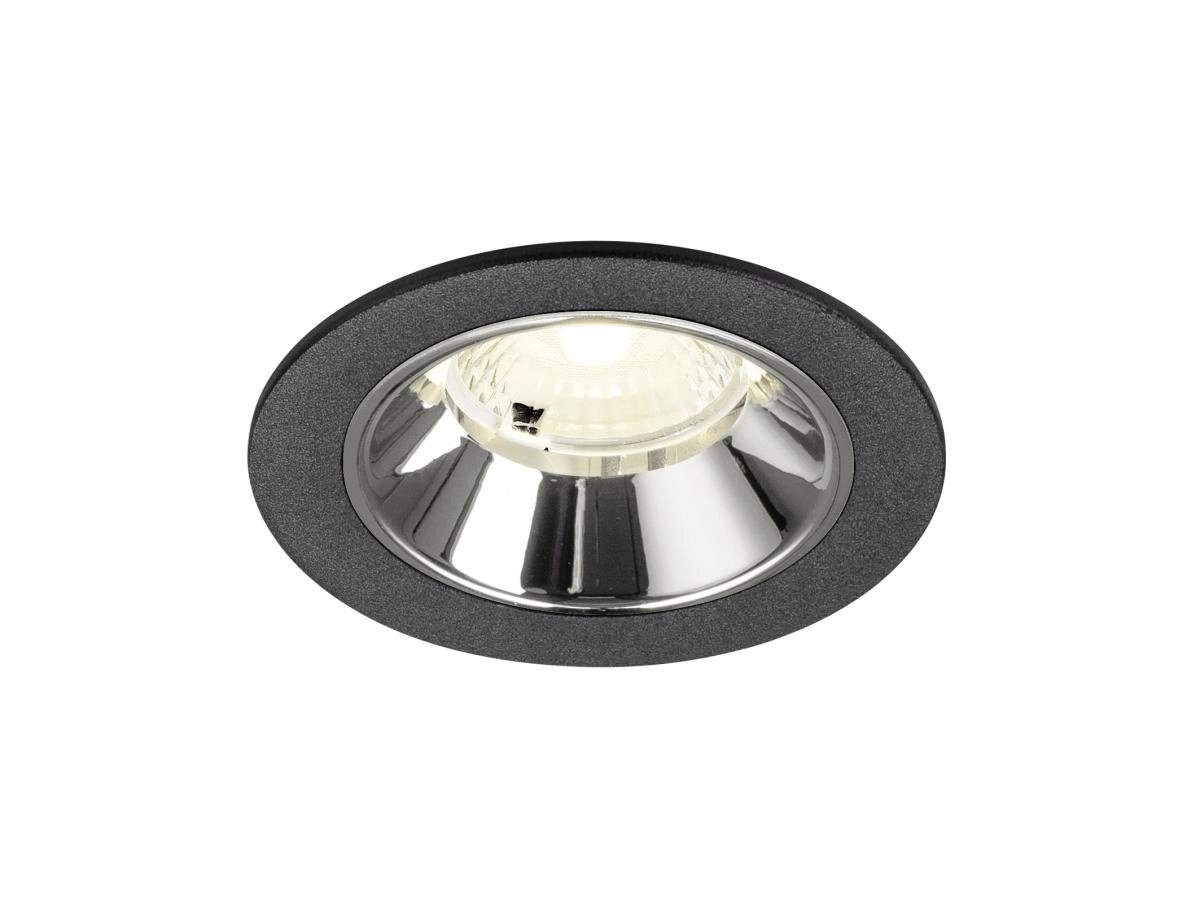Recessed spotlight Numinos S black/chrome 4000K - 40deg