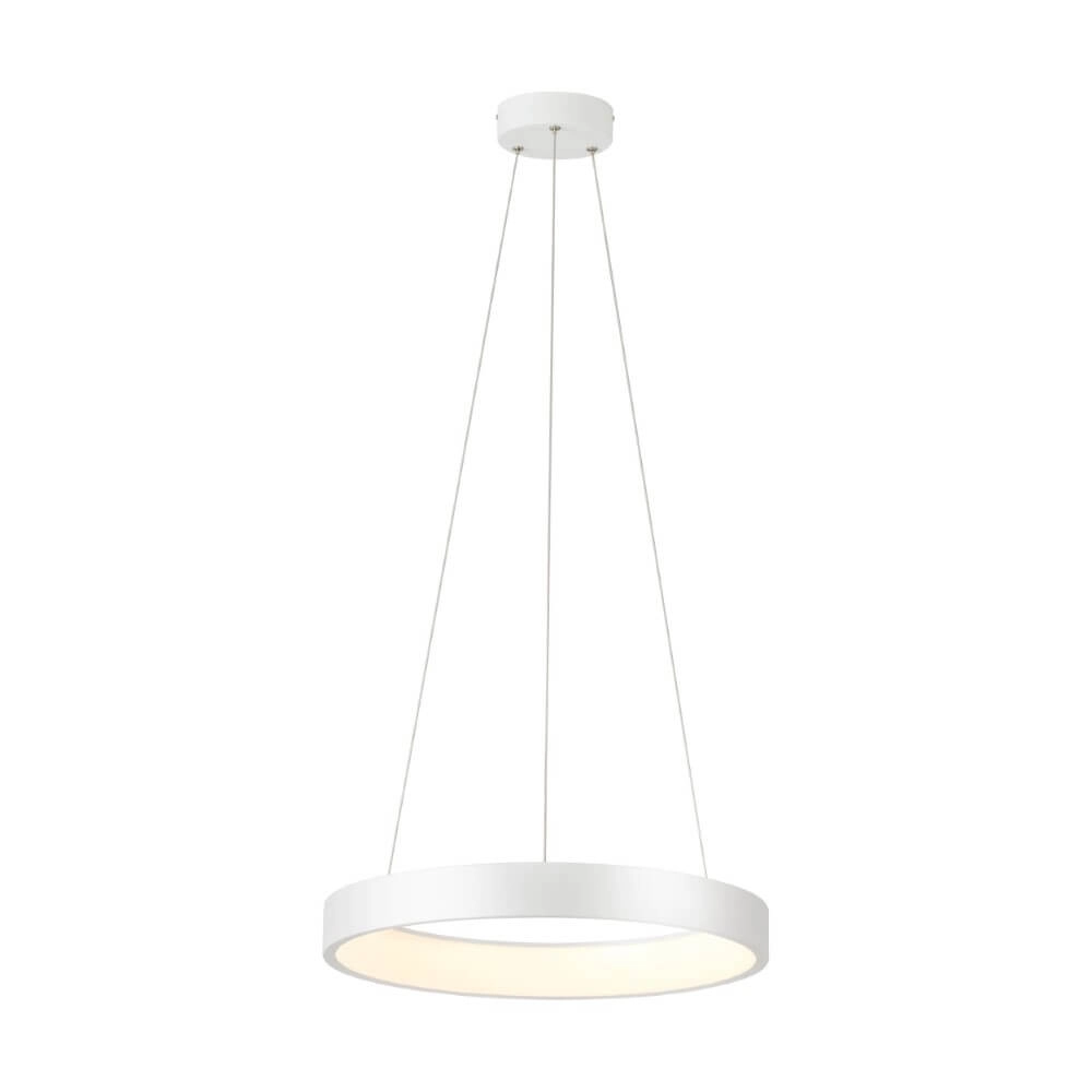White hanging lamp Campo Rosso design Ø 60cm