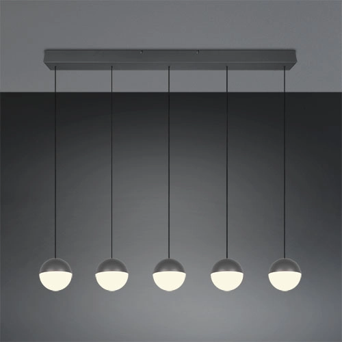 5-light pendant lamp Senta anthracite Trio 4017807697872