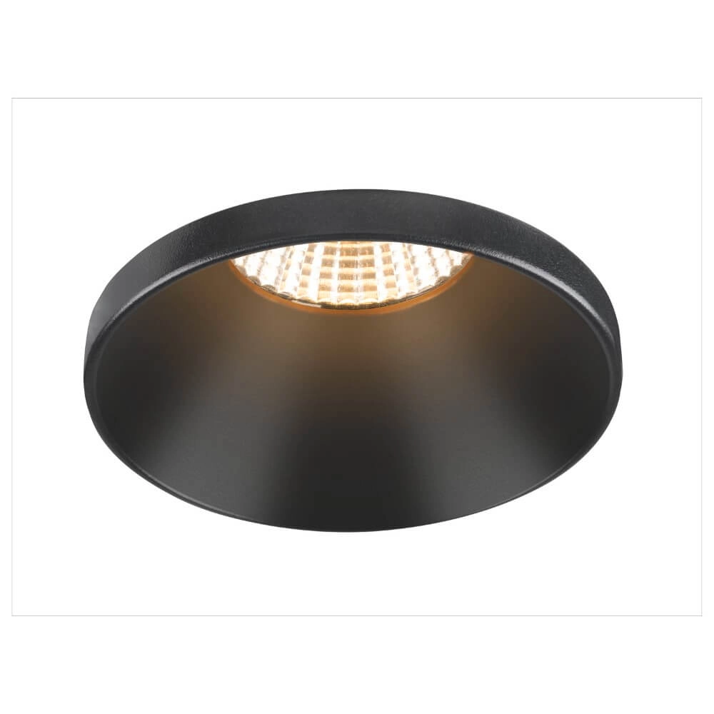 Mounting ring New Tria 75 Round black - recessed with collar - without fitting SLV 4024163277181