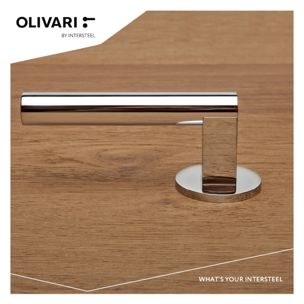 Design door handle Euclide chromium Olivari 8714186477700