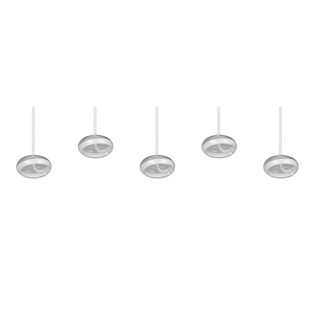 5-light design pendant lamp Tarsia white Trio 4017807683400
