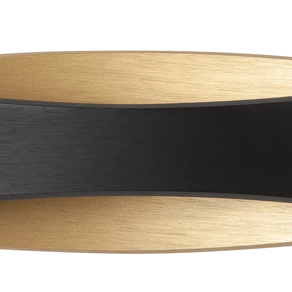 Sleek wall lamp Medusa 25cm black and gold Highlight 8718379050718