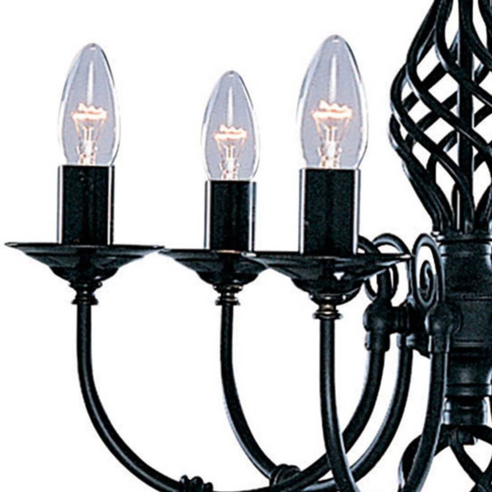 Black chandelier Zanzibar Searchlight 5013874151360