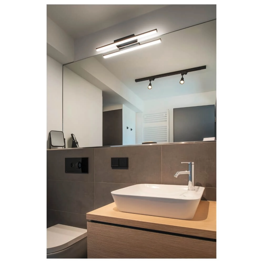 LED mirror lighting Glenos II black SLV 4024163236584