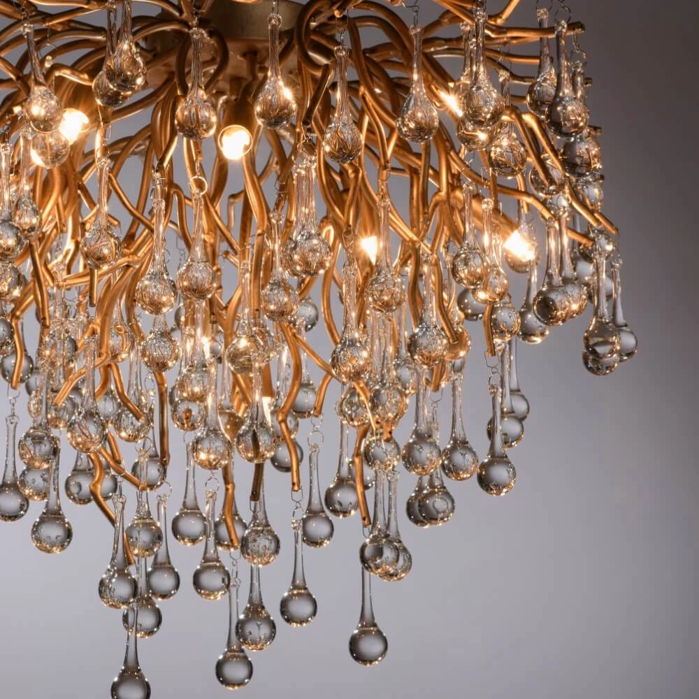 Chandelier Icicle brass 50cm Paul Neuhaus 4012248352083