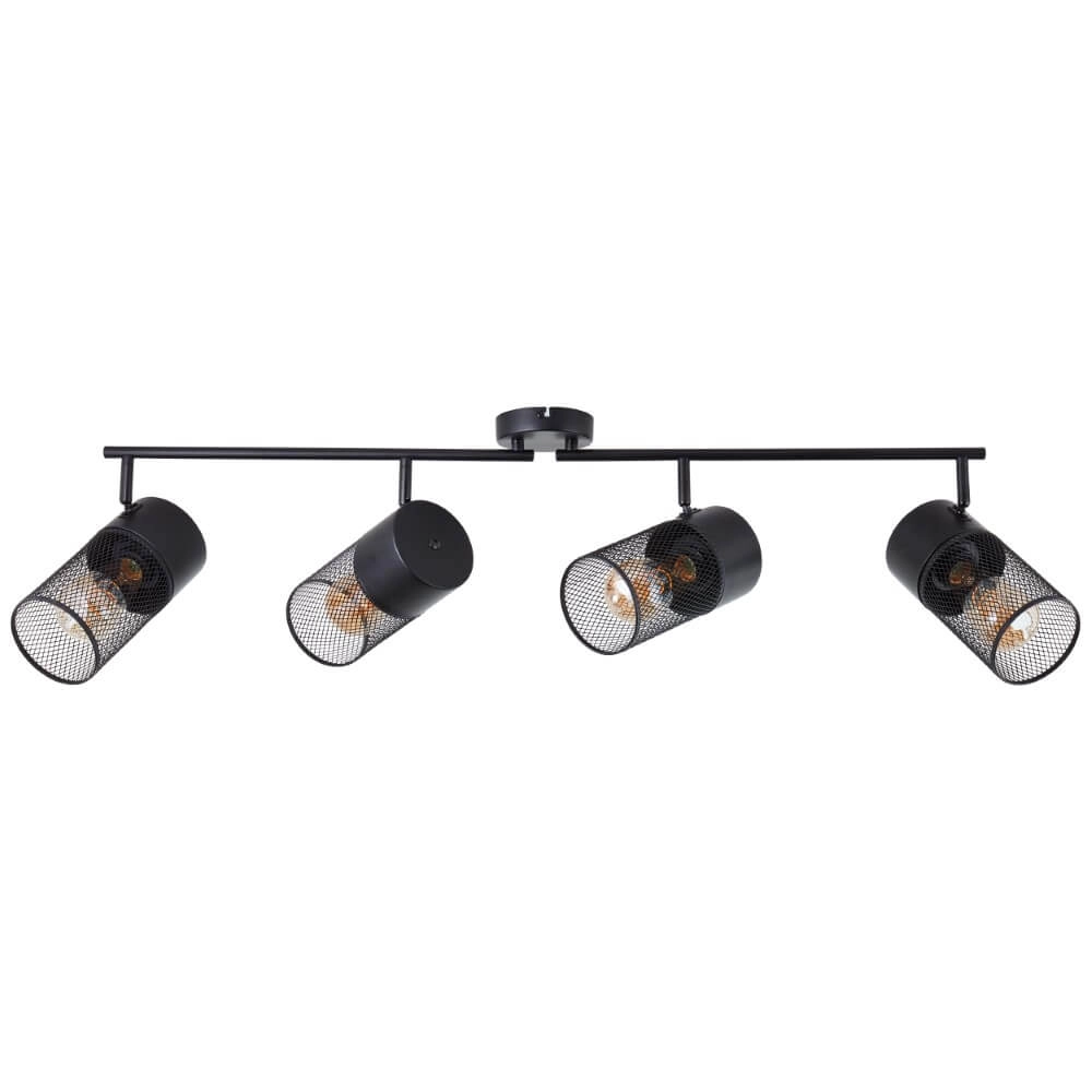 Black ceiling lamp Kamolo 4x E27 Brilliant 4004353409431