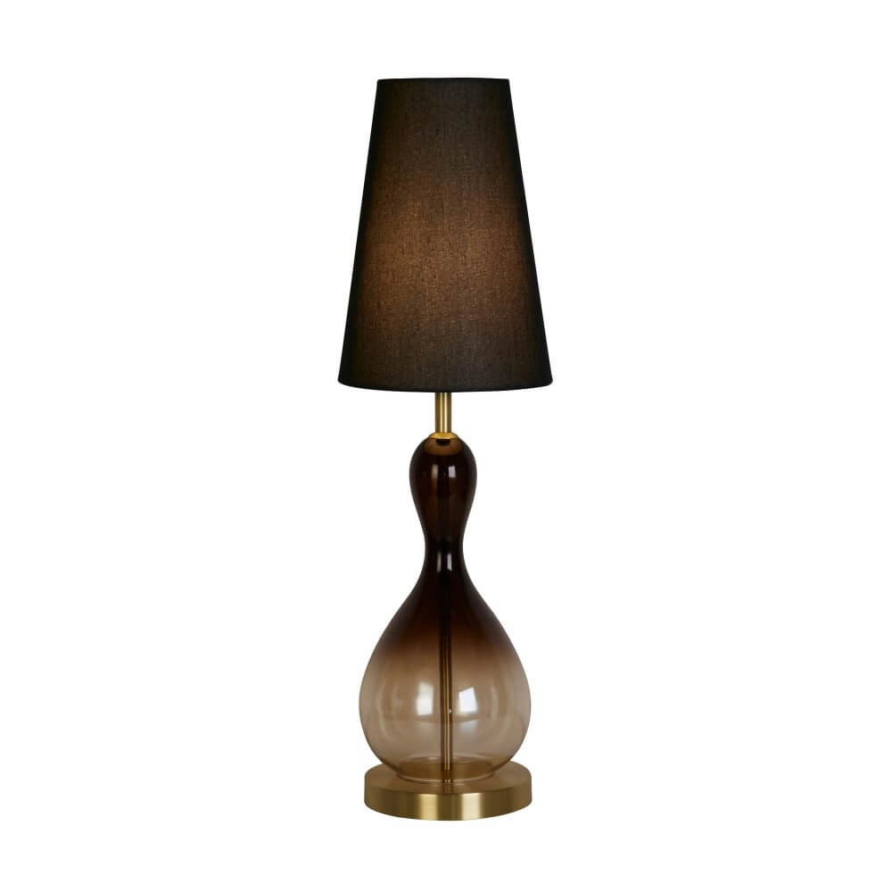 Black table lamp Marakesh with hood