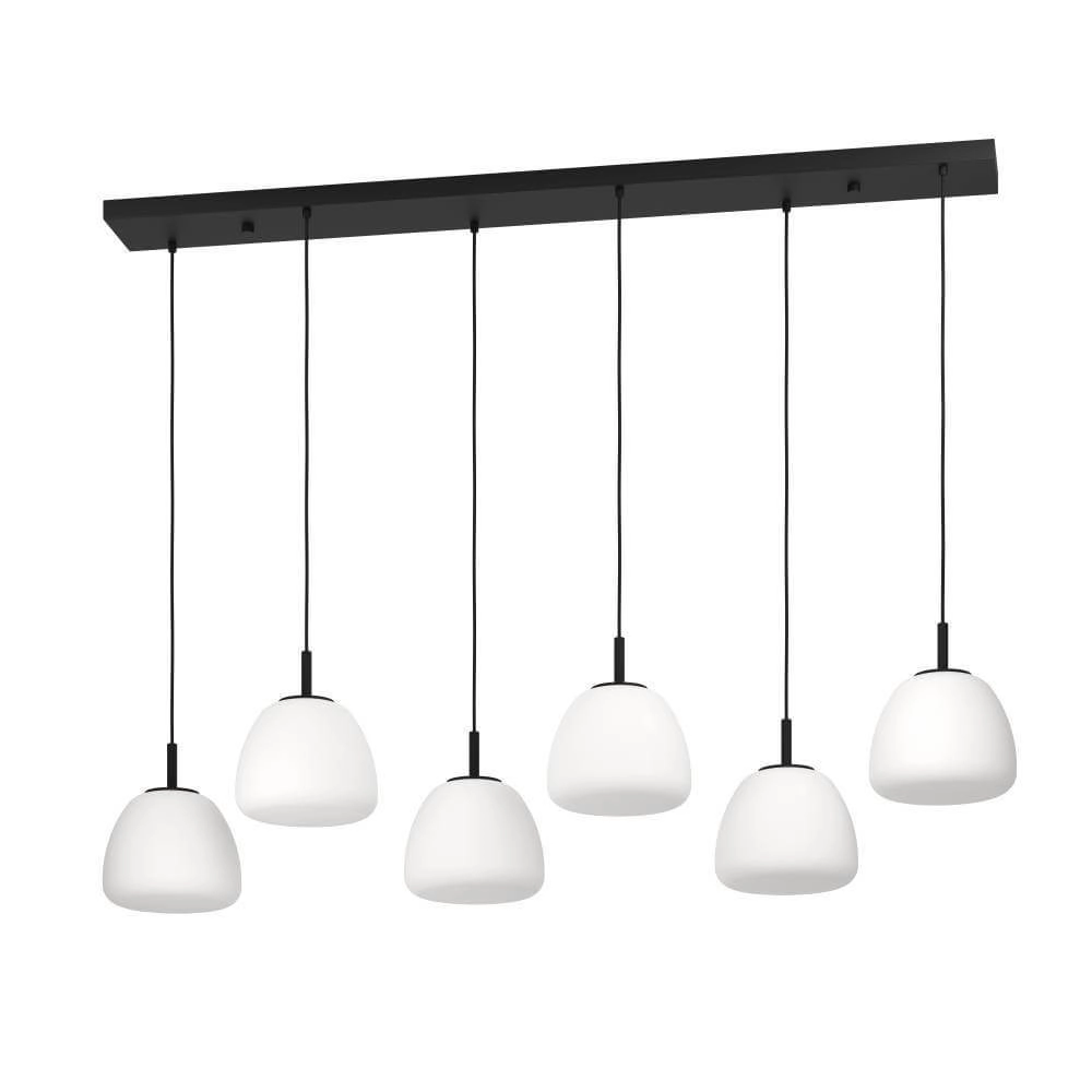 Dining room hanging lamp Balmes 5x opal glass
