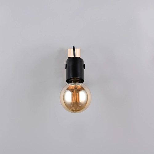 Ceiling lamp Lynar black with wood Trio 4017807670684