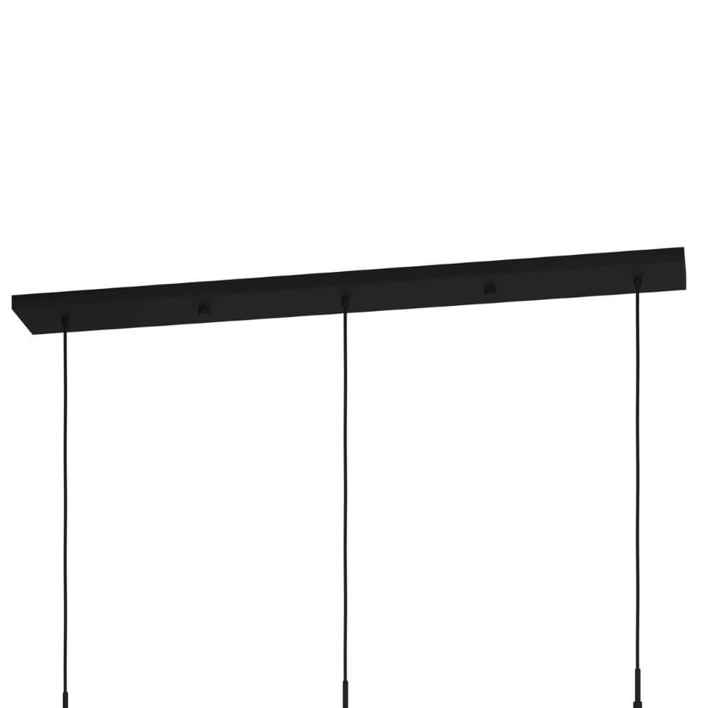 Black hanging lamp Bulciago 3-light Stars of Light 9008606229277