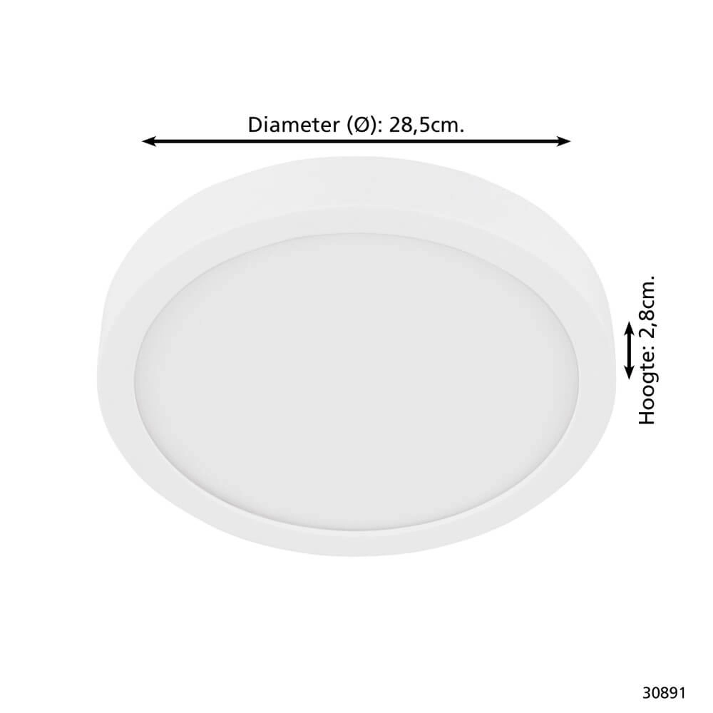 White ceiling lamp Fueva 5 4000K white Eglo 9002759308919