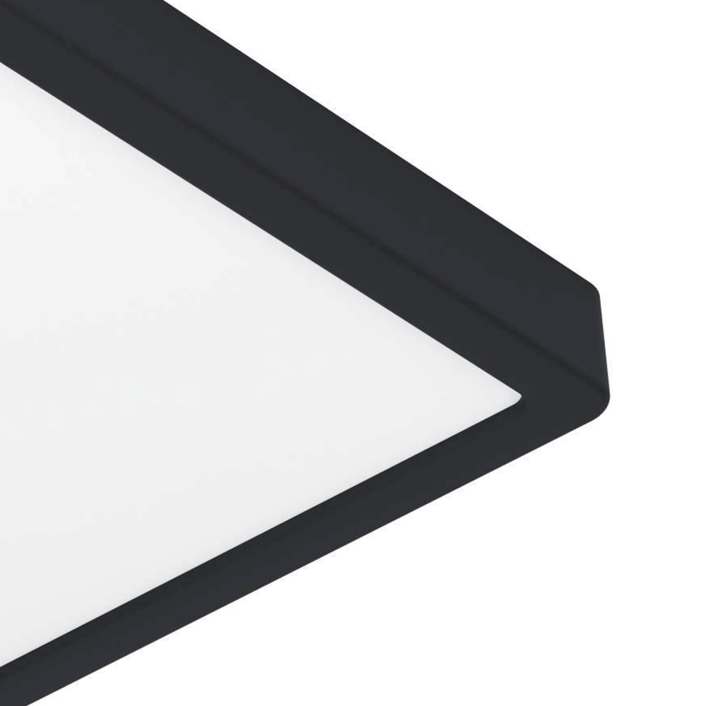 Black ceiling lamp Fueva 5 28.5 by 28.5cm Eglo 9008606244881