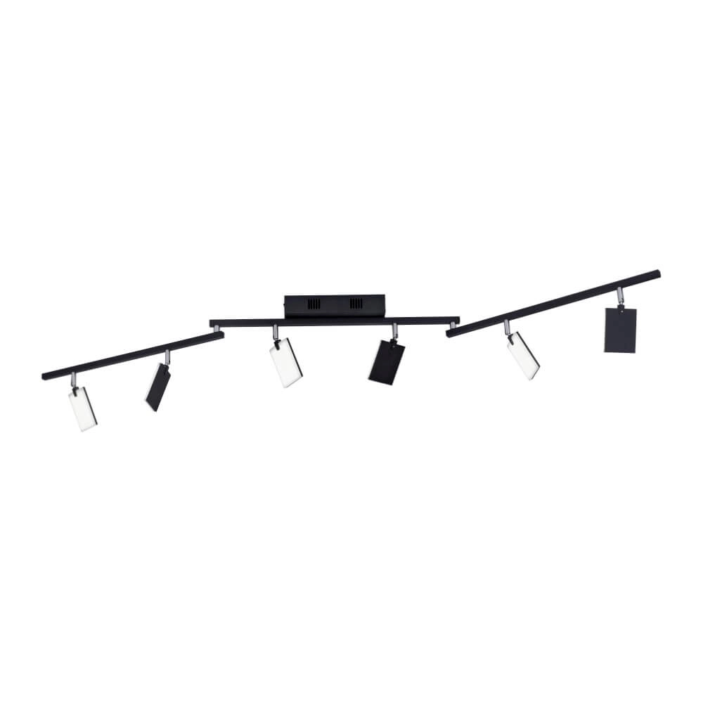 Ceiling lamp Pure Mira 6-light black Paul Neuhaus 4012248359464