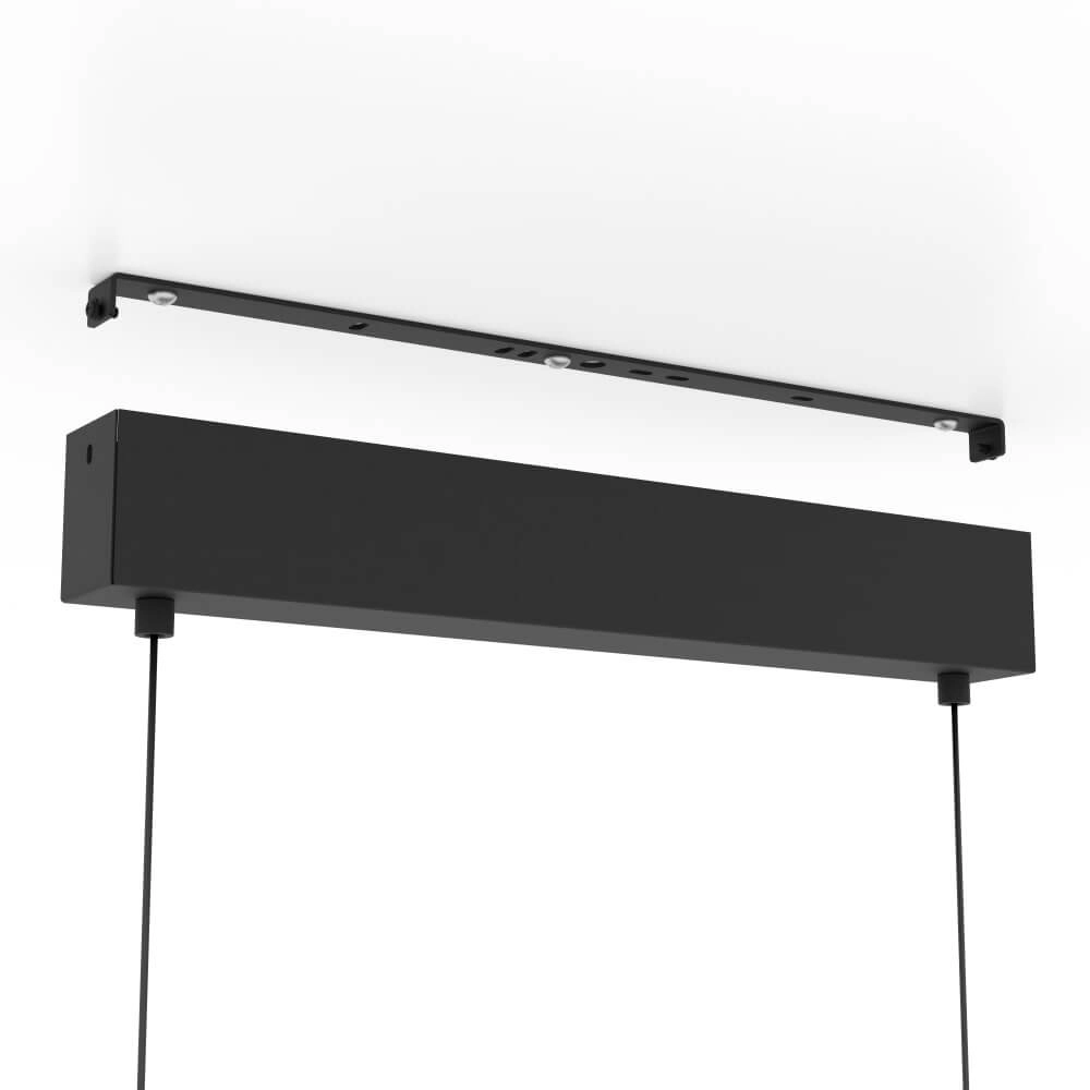 Hanging lamp with rings Lanacera black with gold Stars of Light 9008606221417