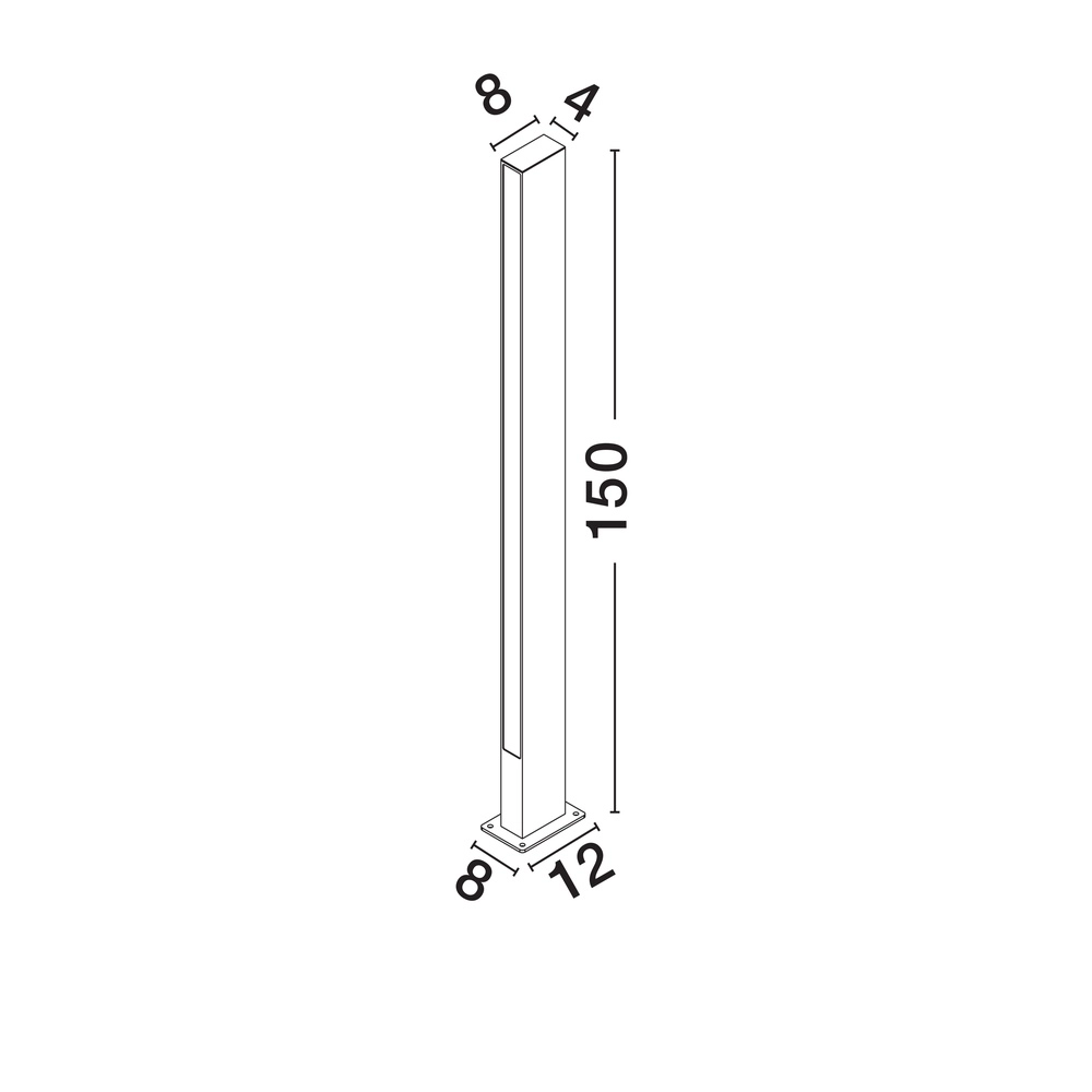 Garden lamp Stor Design 150cm Lyora 5212017472496