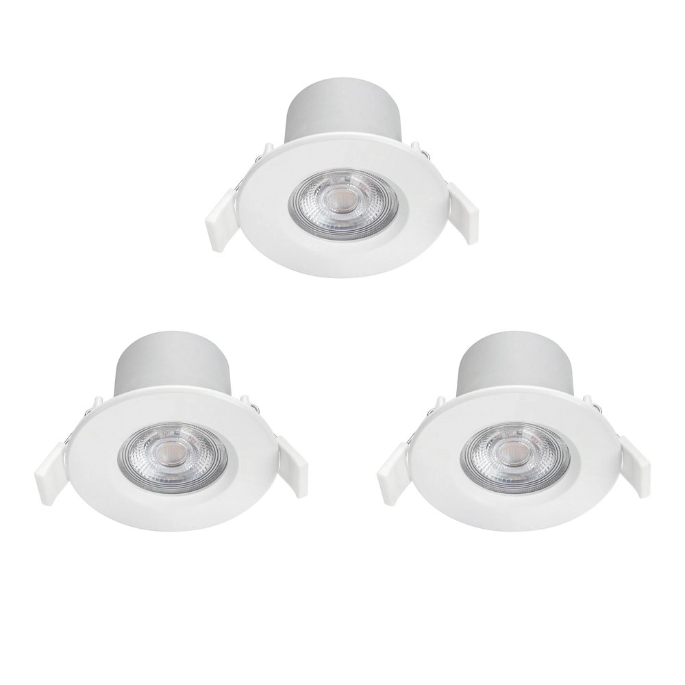 White LED recessed spotlight Dive set of 3