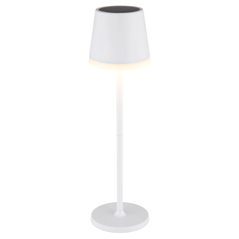 Solar table lamp Vannieso white