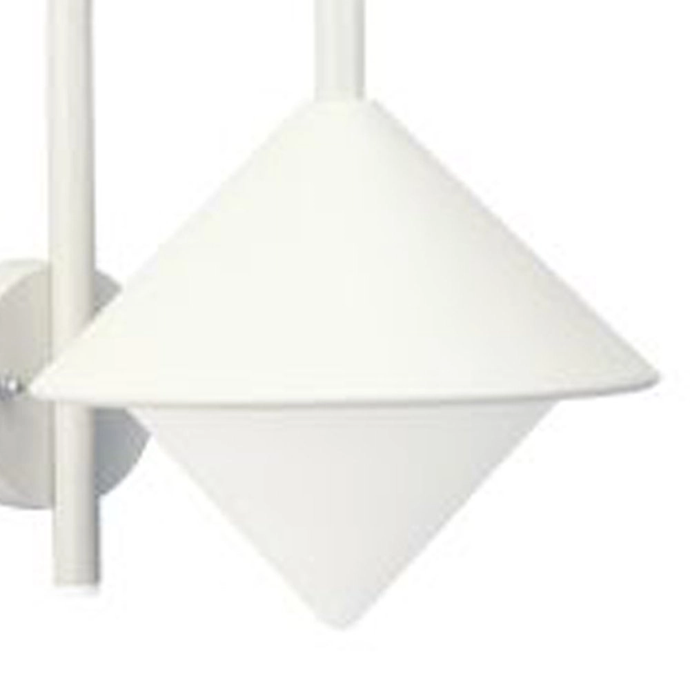 Outdoor wall lamp white Triangle 26cm Albert 4007235806458