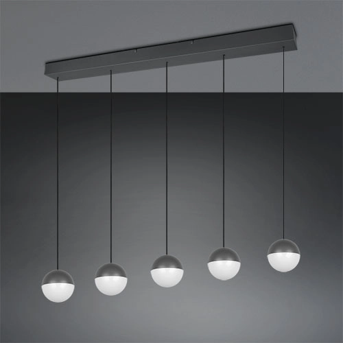 5-light pendant lamp Senta anthracite Trio 4017807697872