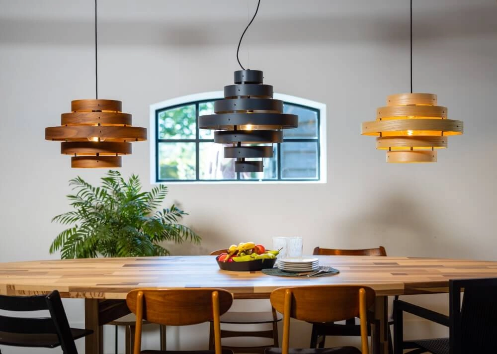 Wooden pendant lamp Oaknut 5-ring ETH 8720195304494