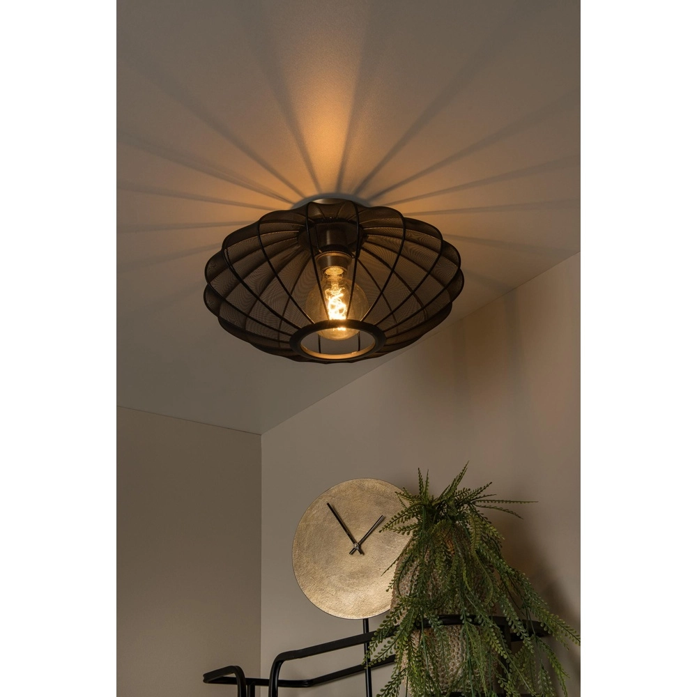 Ceiling lamp Corina black Ø 40cm Lucide 5411212031983