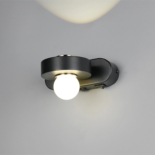 Wall lamp Arpino black 15cm Trio 4017807683639