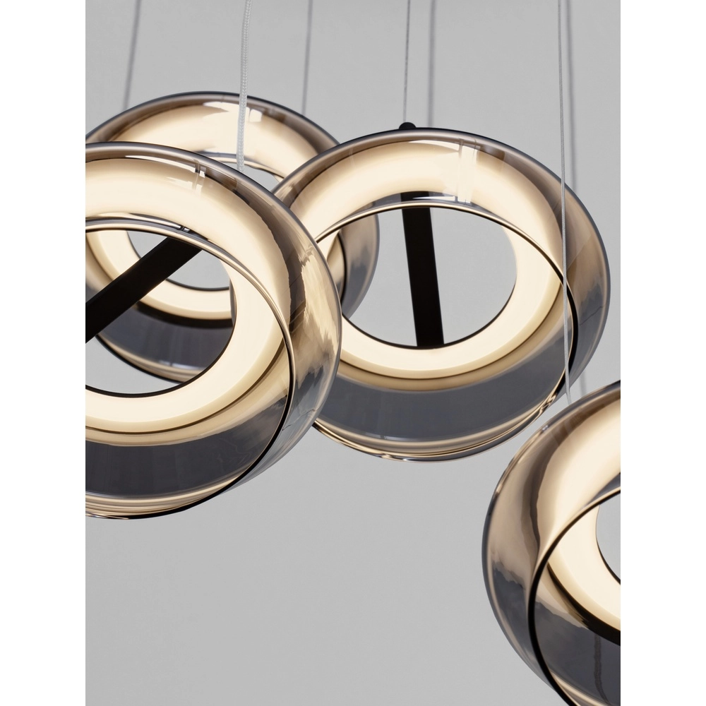 Sleek pendant lamp Jailyn round 5-lights Lyora 5212017468406