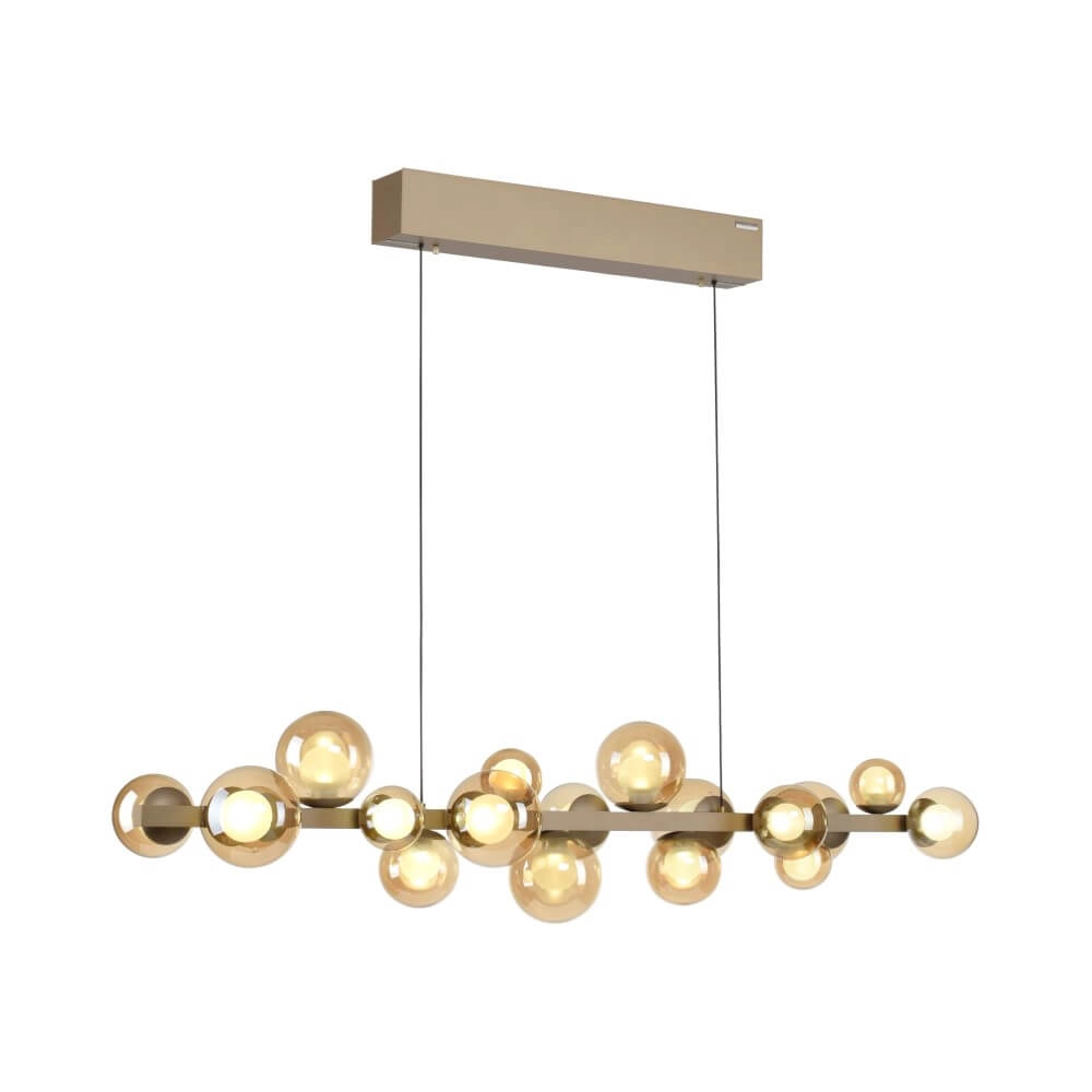 Unique hanging lamp Pure E-Popup 18-light bronze Paul Neuhaus 4012248384428